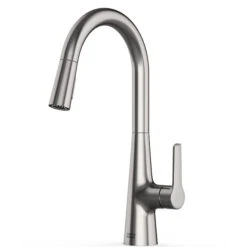 American Standard Calusa High-Arc Stainless Steel Pull-Down Kitchen Faucet - 1 Handle 9 American Standard Calusa High-Arc Stainless Steel Pull-Down Kitchen Faucet - 1 Handle -Alliedbas Shop 00535173 L