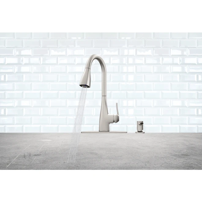 Moen Kiran Kitchen Faucet With Lever - Reflex System - Chrome 4 Moen Kiran Kitchen Faucet With Lever - Reflex System - Chrome - Image 4