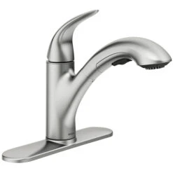 Moen Medina 1-Handle Pull-Out Kitchen Faucet - Stainless Steel -Alliedbas Shop 15025681b L