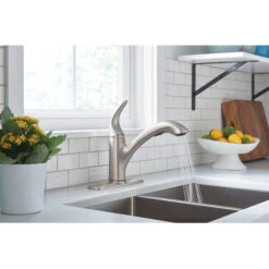 Moen Medina 1-Handle Pull-Out Kitchen Faucet - Stainless Steel -Alliedbas Shop 15025681c L