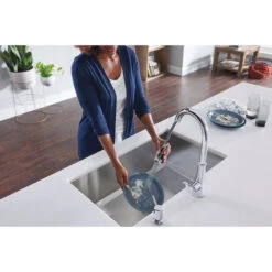 Moen Hadley Pull-Down Kitchen Faucet With Power Boost - Chrome 9 Moen Hadley Pull-Down Kitchen Faucet With Power Boost - Chrome -Alliedbas Shop 15025707c L