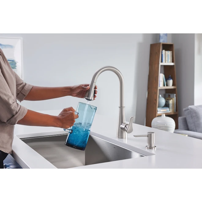 Moen Hadley Pull-Down Kitchen Faucet - Stainless Steel 5 Moen Hadley Pull-Down Kitchen Faucet - Stainless Steel - Image 5