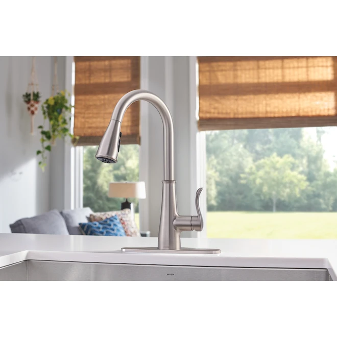 Moen Hadley Pull-Down Kitchen Faucet - Stainless Steel 2 Moen Hadley Pull-Down Kitchen Faucet - Stainless Steel - Image 2