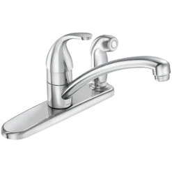 Moen Kitchen Faucet With Side Spray - Adler Collection - Single-Lever - Chrome 7 Moen Kitchen Faucet With Side Spray - Adler Collection - Single-Lever - Chrome -Alliedbas Shop 15025761 L