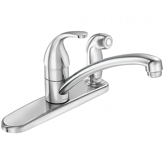 Moen Kitchen Faucet With Side Spray - Adler Collection - Single-Lever - Chrome 3 Moen Kitchen Faucet With Side Spray - Adler Collection - Single-Lever - Chrome - Image 3