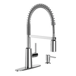 Moen Nori Kitchen Faucet With Soap Dispenser - 1-Handle - Chrome