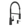 Moen Nori Kitchen Faucet With Soap Dispenser - 1-Handle - Matte Black