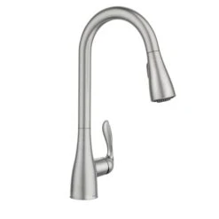 Moen Georgene Pull-Down Spot Resist Stainless Steel 1-Handle Kitchen Faucet 6 Moen Georgene Pull-Down Spot Resist Stainless Steel 1-Handle Kitchen Faucet -Alliedbas Shop 15025858b L