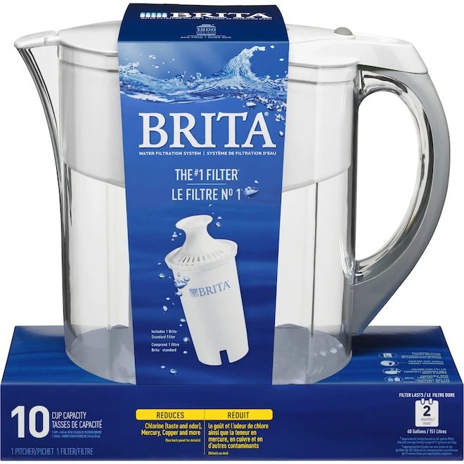 Brita 10-Cup Water Pitcher With Filter 1 Brita 10-Cup Water Pitcher With Filter
