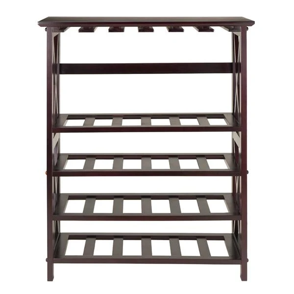 Winsome Wood Rio Wine Rack - 28.74-in X 35.71-in - Wood - Brown 1 Winsome Wood Rio Wine Rack - 28.74-in X 35.71-in - Wood - Brown