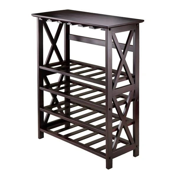 Winsome Wood Rio Wine Rack - 28.74-in X 35.71-in - Wood - Brown 3 Winsome Wood Rio Wine Rack - 28.74-in X 35.71-in - Wood - Brown - Image 3