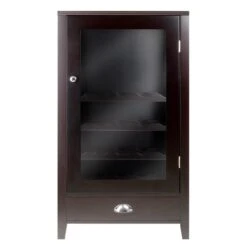 Winsome Wood Bordeaux Wine Cabinet - 22.64-in X 40-in - Composite - Brown