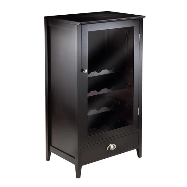 Winsome Wood Bordeaux Wine Cabinet - 22.64-in X 40-in - Composite - Brown 4 Winsome Wood Bordeaux Wine Cabinet - 22.64-in X 40-in - Composite - Brown - Image 4