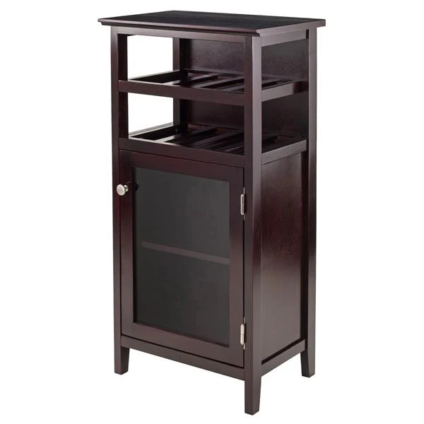Winsome Wood Alta Wine Cabinet - 19.13-in X 37.48-in - Wood - Brown 1 Winsome Wood Alta Wine Cabinet - 19.13-in X 37.48-in - Wood - Brown