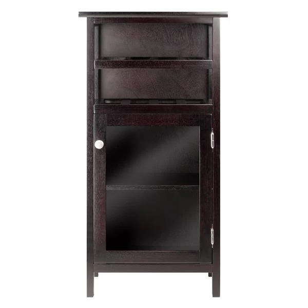 Winsome Wood Alta Wine Cabinet - 19.13-in X 37.48-in - Wood - Brown 4 Winsome Wood Alta Wine Cabinet - 19.13-in X 37.48-in - Wood - Brown - Image 4