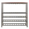 Winsome Wood Michelle Wine Rack - 38.03-in X 36.42-in - Metal - Bronze