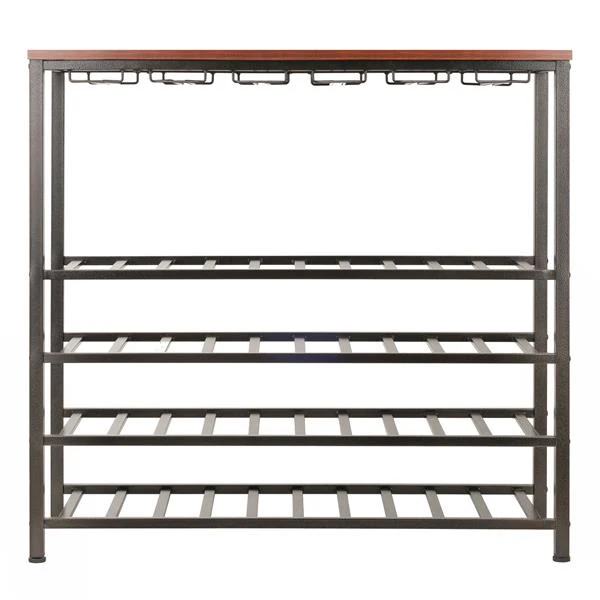 Winsome Wood Michelle Wine Rack - 38.03-in X 36.42-in - Metal - Bronze 1 Winsome Wood Michelle Wine Rack - 38.03-in X 36.42-in - Metal - Bronze