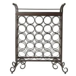 Winsome Wood Silvano Wine Rack - 25.86-in X 30.16-in - Metal - Bronze 6 Winsome Wood Silvano Wine Rack - 25.86-in X 30.16-in - Metal - Bronze -Alliedbas Shop 330007288 AlternateImage1 l