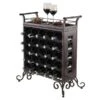 Winsome Wood Silvano Wine Rack - 25.86-in X 30.16-in - Metal - Bronze