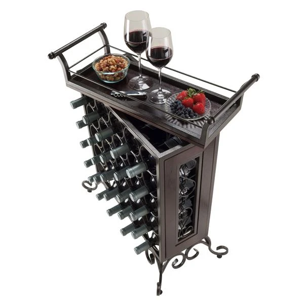 Winsome Wood Silvano Wine Rack - 25.86-in X 30.16-in - Metal - Bronze 4 Winsome Wood Silvano Wine Rack - 25.86-in X 30.16-in - Metal - Bronze - Image 4