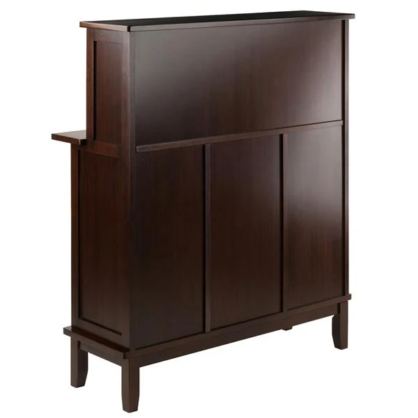 Winsome Wood Beynac Wine Bar - 38.35-in X 44.57-in - Wood - Brown 3 Winsome Wood Beynac Wine Bar - 38.35-in X 44.57-in - Wood - Brown - Image 3