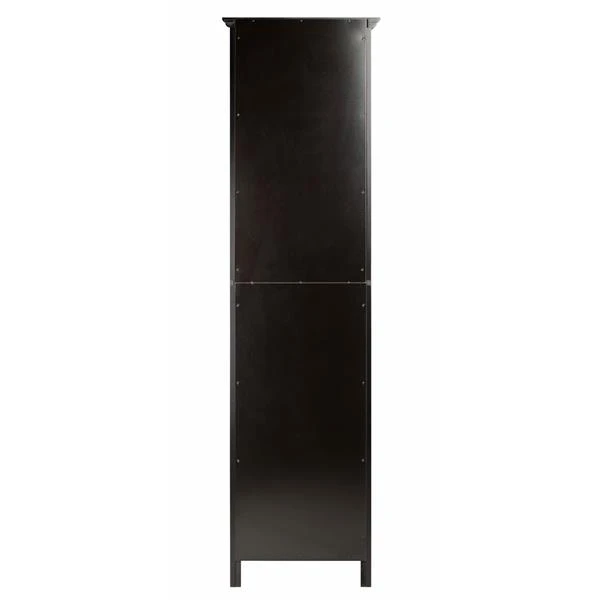 Winsome Wood Burgundy Wine Cabinet - 18.11-in X 66.85-in - Composite - Black 4 Winsome Wood Burgundy Wine Cabinet - 18.11-in X 66.85-in - Composite - Black - Image 4