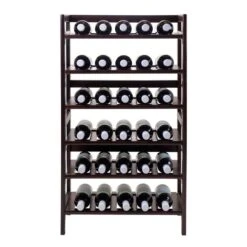 Winsome Wood Silvi Wine Rack - 30-Bottle - Wood - 6-Tier 8 Winsome Wood Silvi Wine Rack - 30-Bottle - Wood - 6-Tier -Alliedbas Shop 330010533 AlternateImage2 l