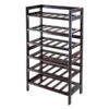 Winsome Wood Silvi Wine Rack - 30-Bottle - Wood - 6-Tier