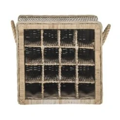 Safavieh SEA7016A Southeast Asia Grey Aziza Wine Rack,SEA701