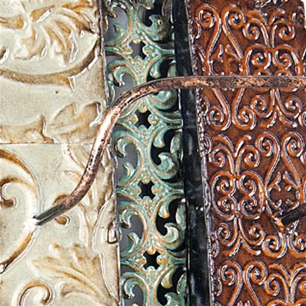 Southern Enterprises Adriano Multicolour Metal Wall-Mounted Wine Rack 3 Southern Enterprises Adriano Multicolour Metal Wall-Mounted Wine Rack - Image 3