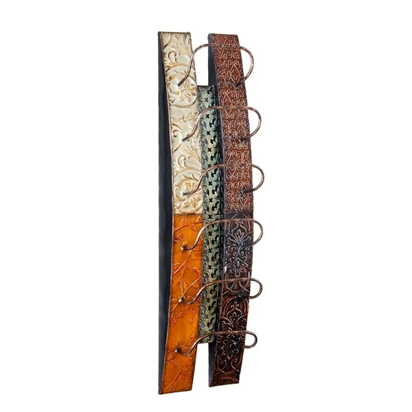 Southern Enterprises Adriano Multicolour Metal Wall-Mounted Wine Rack 2 Southern Enterprises Adriano Multicolour Metal Wall-Mounted Wine Rack - Image 2