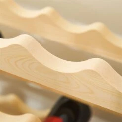 HomCom 96-Bottle Natural Pine Wood Wine Rack 7 HomCom 96-Bottle Natural Pine Wood Wine Rack -Alliedbas Shop 330951236 AlternateImage3 l