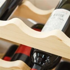 HomCom 72-Bottle Natural Pine Wood Wine Rack -Alliedbas Shop 330951290 AlternateImage4 l