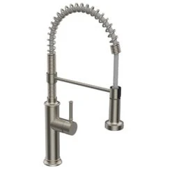 Streamway 1-Handle Deck Mount Pull-Down Handle/Lever Residential Kitchen Faucet - Nickel
