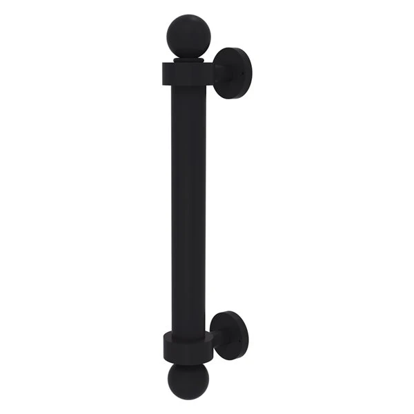 Allied Brass 8-in Matte Black Reeded Door Pull 1 Allied Brass 8-in Matte Black Reeded Door Pull