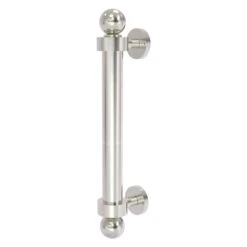 Allied Brass 8-in Satin Nickel Reeded Door Pull