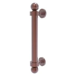 Allied Brass 8-in Antique Copper Reeded Door Pull