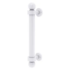 Allied Brass 8-in Matte White Reeded Door Pull