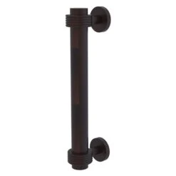 Allied Brass 8-in Venetian Bronze Door Pull With Grooved Accents