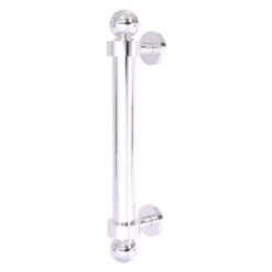 Allied Brass 8-in Polished Chrome Reeded Door Pull
