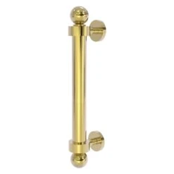 Allied Brass 8-in Unlaquered Brass Reeded Door Pull