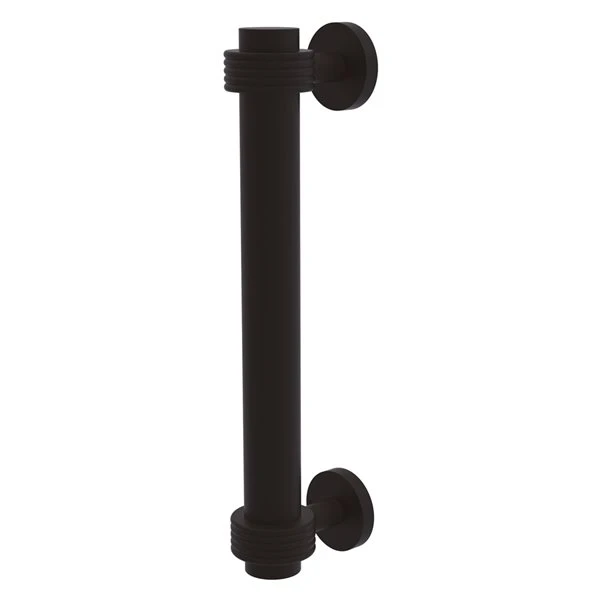 Allied Brass 8-in Oil-Rubbed Bronze Door Pull With Grooved Accents 1 Allied Brass 8-in Oil-Rubbed Bronze Door Pull With Grooved Accents