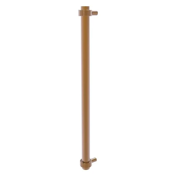 Allied Brass Brushed Bronze 18-in Refrigerator Pull With Grooved Accents 1 Allied Brass Brushed Bronze 18-in Refrigerator Pull With Grooved Accents