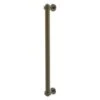 Allied Brass Antique Brass Finish 18-in Refrigerator Pull With Grooved Accents