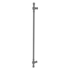 Allied Brass Retro Wave Matte Grey 18-in Refrigerator Pull
