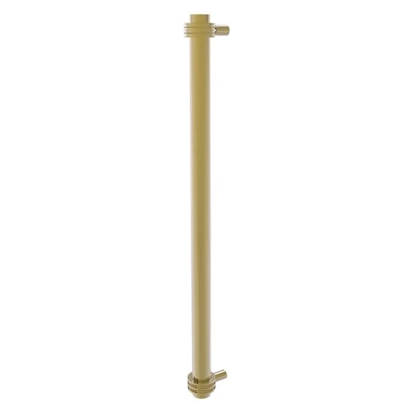 Allied Brass Unlacquered Brass 18-in Refrigerator Pull With Dotted Accents 1 Allied Brass Unlacquered Brass 18-in Refrigerator Pull With Dotted Accents