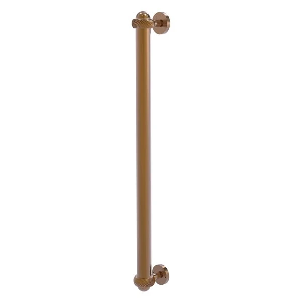 Allied Brass Brushed Bronze Finish 18-in Refrigerator Pull With Twisted Accents 1 Allied Brass Brushed Bronze Finish 18-in Refrigerator Pull With Twisted Accents