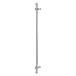 Allied Brass Retro Wave Satin Chrome 18-in Refrigerator Pull