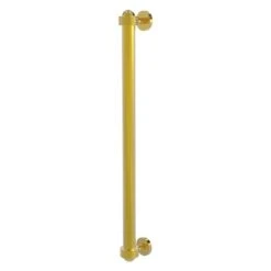 Allied Brass Polished Brass Finish 18-in Refrigerator Pull With Grooved Accents