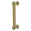 Allied Brass Satin Brass 8-in Door Pull With Grooved Accents